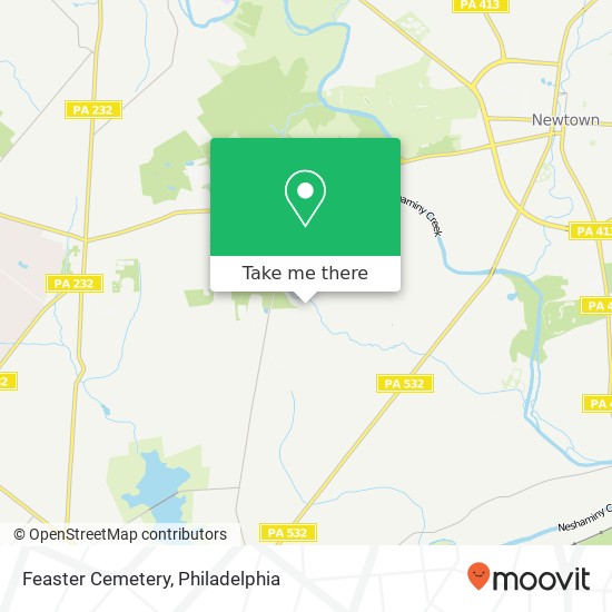 Feaster Cemetery map