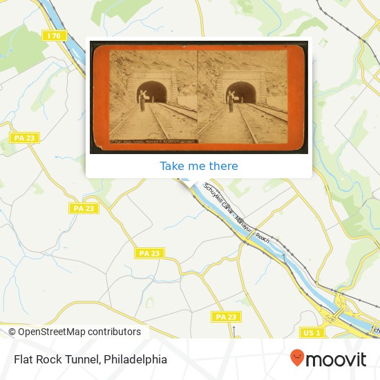 Flat Rock Tunnel map