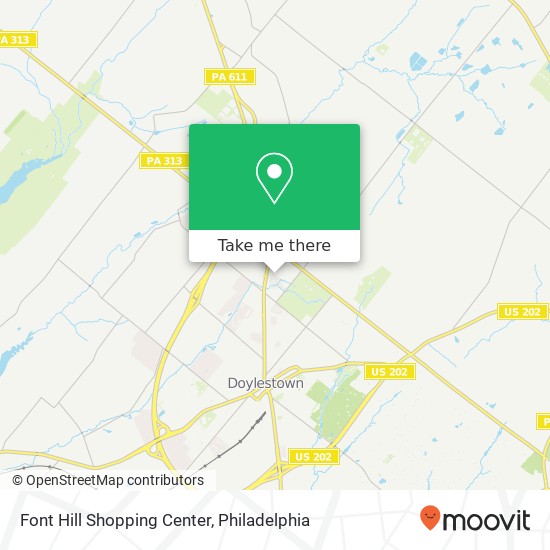 Font Hill Shopping Center map