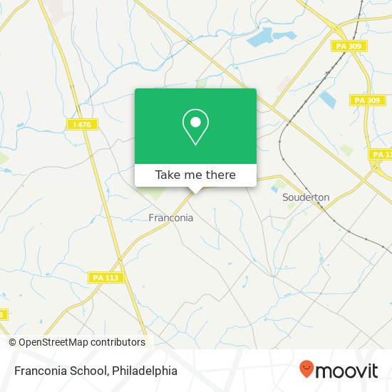 Franconia School map