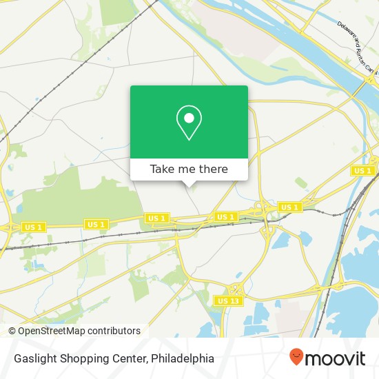 Mapa de Gaslight Shopping Center
