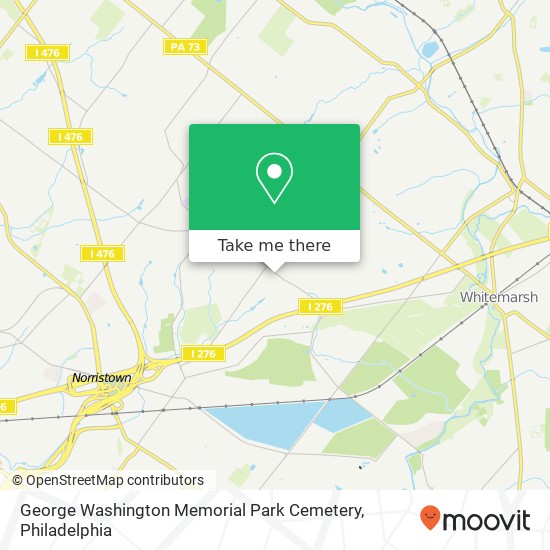 Mapa de George Washington Memorial Park Cemetery