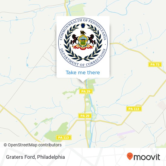 Graters Ford map