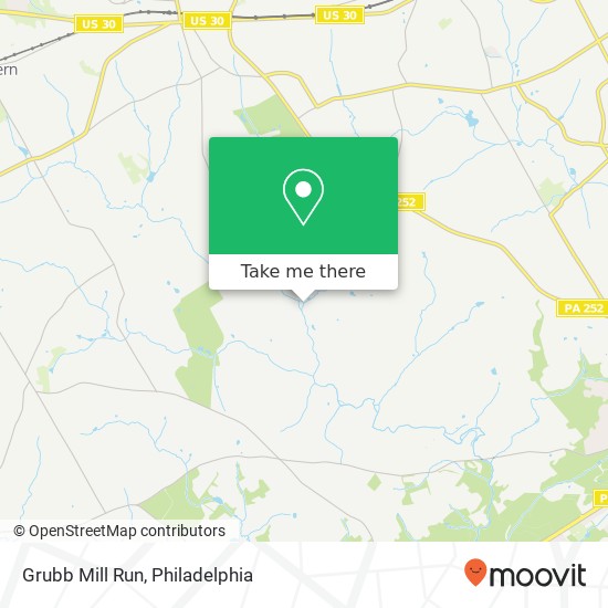 Mapa de Grubb Mill Run