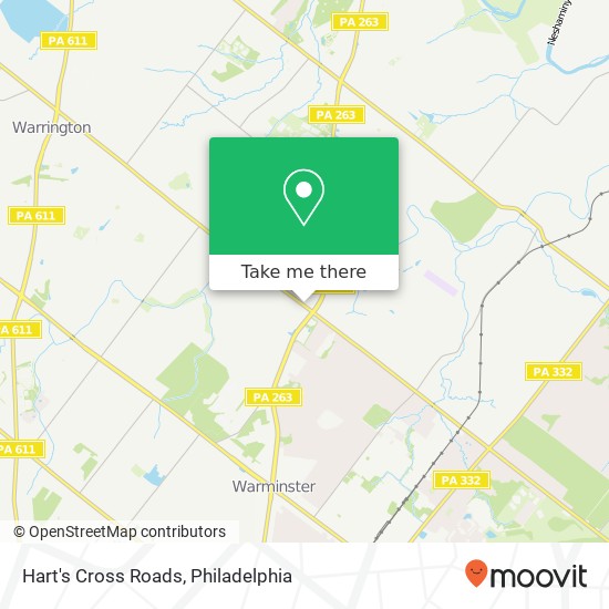 Hart's Cross Roads map