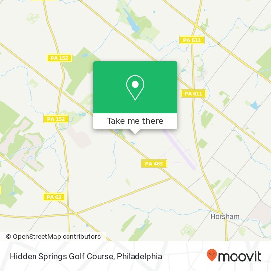 Hidden Springs Golf Course map
