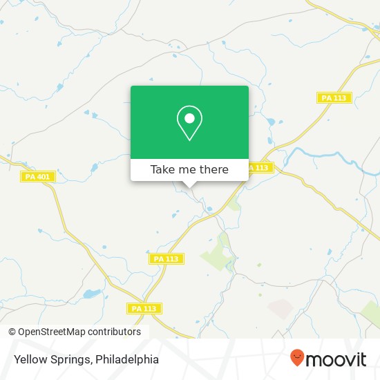 Mapa de Yellow Springs