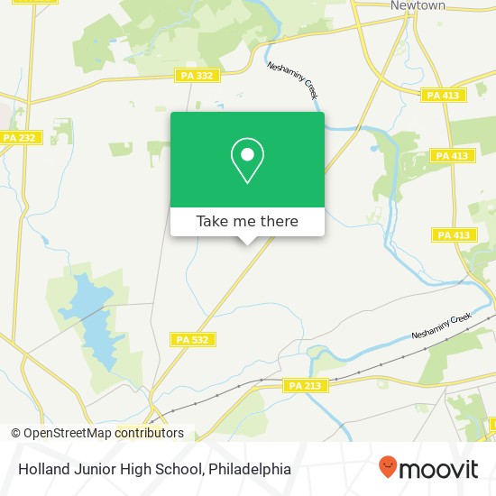 Mapa de Holland Junior High School