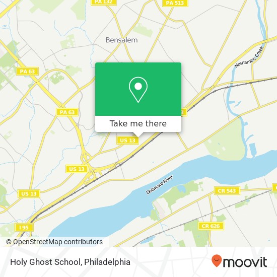 Holy Ghost School map