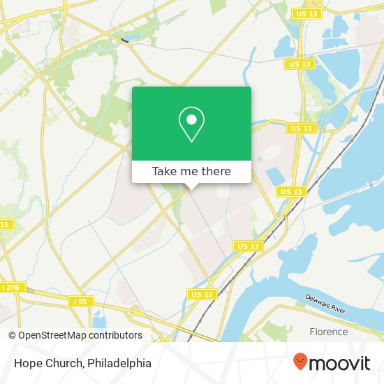 Hope Church map