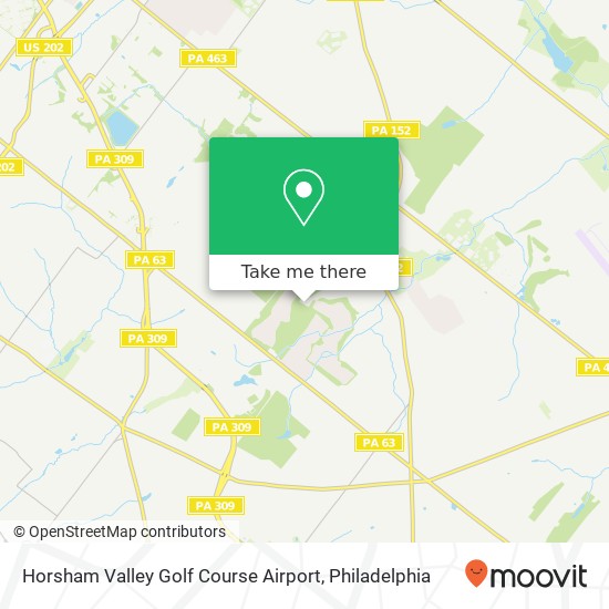 Mapa de Horsham Valley Golf Course Airport