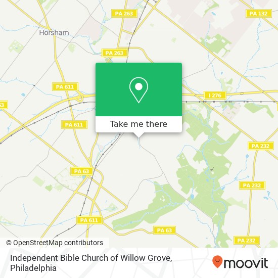 Independent Bible Church of Willow Grove map