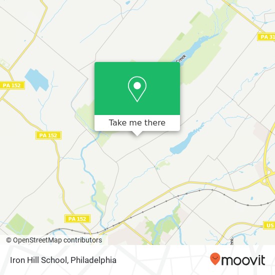 Iron Hill School map