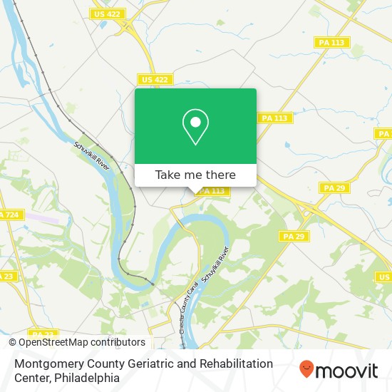 Mapa de Montgomery County Geriatric and Rehabilitation Center
