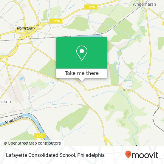 Lafayette Consolidated School map