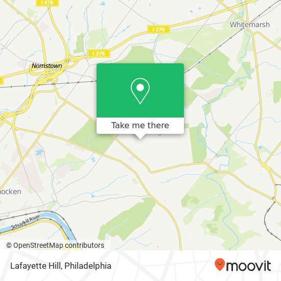 Mapa de Lafayette Hill