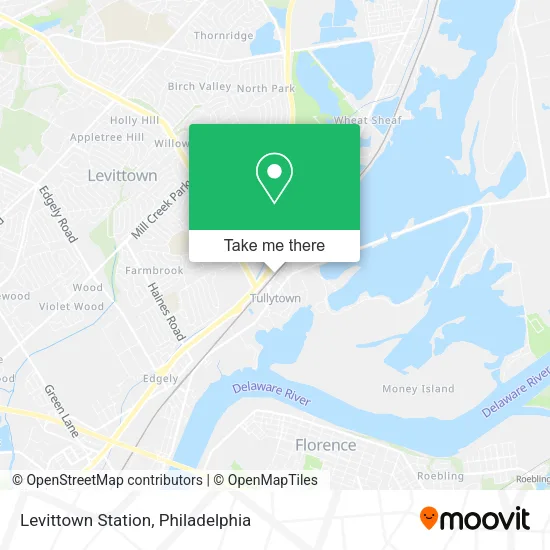 Levittown Station map