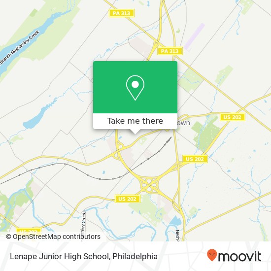 Mapa de Lenape Junior High School