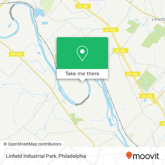 Mapa de Linfield Industrial Park