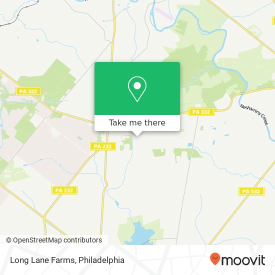 Long Lane Farms map