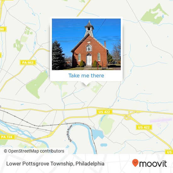 Lower Pottsgrove Township map