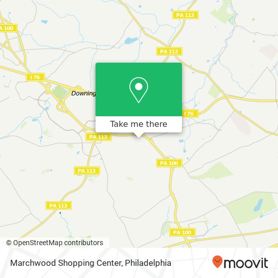 Mapa de Marchwood Shopping Center