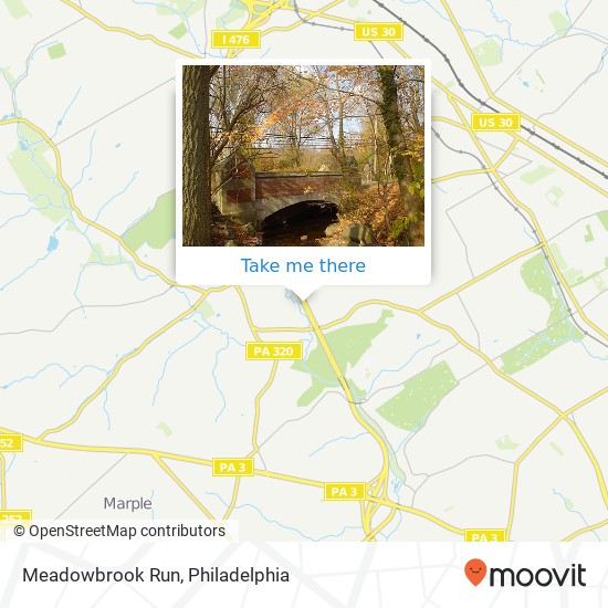 Meadowbrook Run map