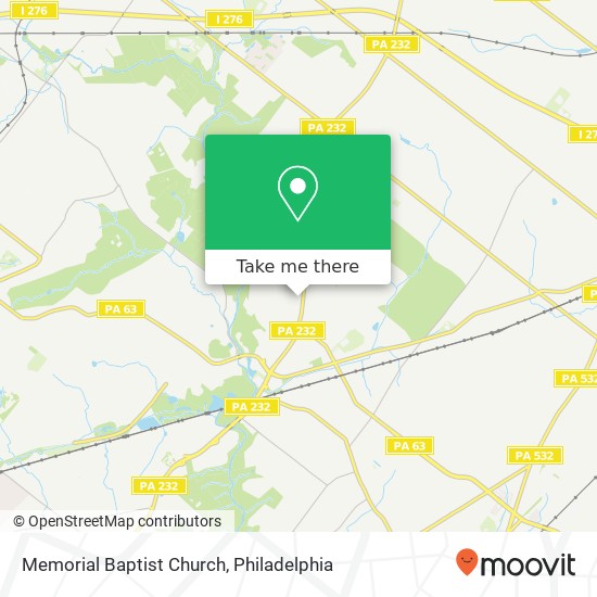 Mapa de Memorial Baptist Church