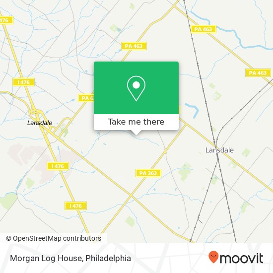 Morgan Log House map
