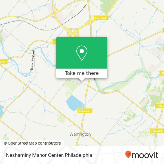 Neshaminy Manor Center map