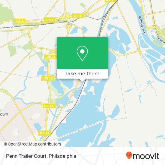 Mapa de Penn Trailer Court