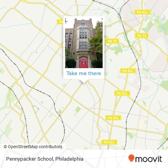 Pennypacker School map