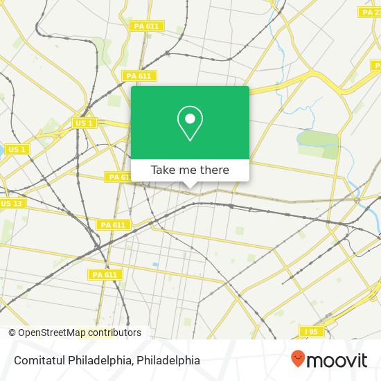 Comitatul Philadelphia map