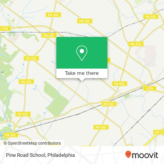 Pine Road School map