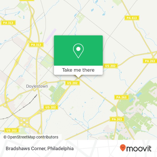 Bradshaws Corner map