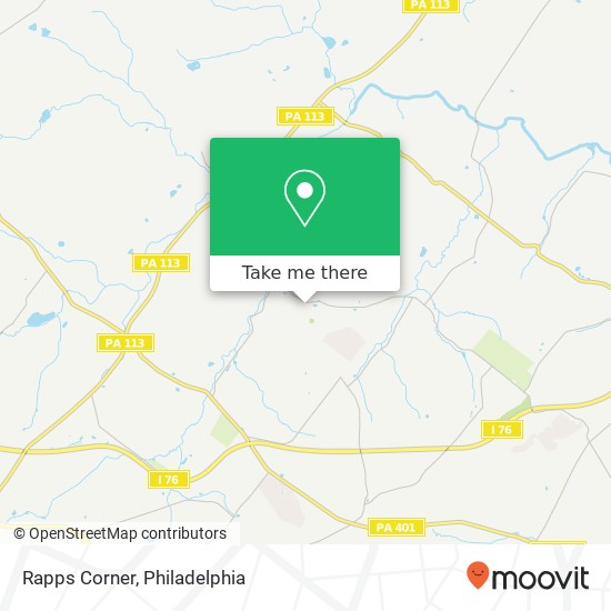 Rapps Corner map