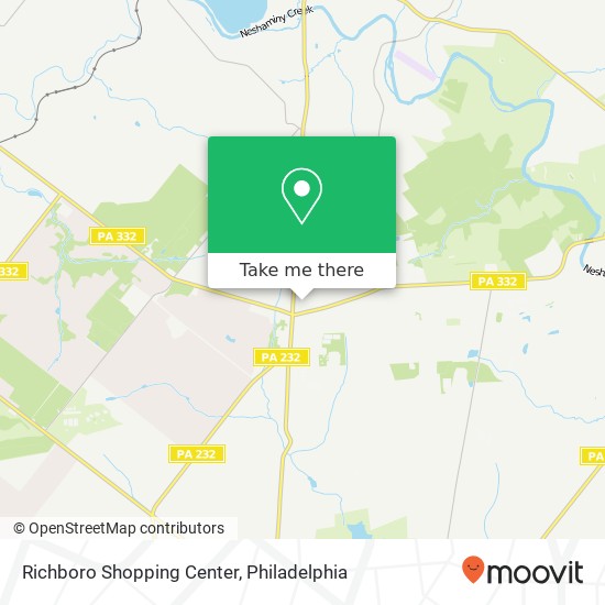 Mapa de Richboro Shopping Center