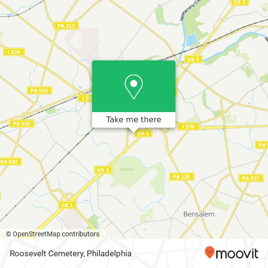 Mapa de Roosevelt Cemetery
