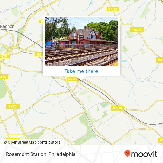 Mapa de Rosemont Station