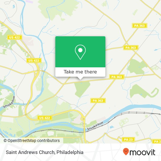 Saint Andrews Church map