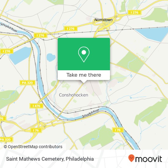Saint Mathews Cemetery map
