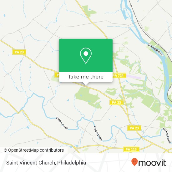 Saint Vincent Church map