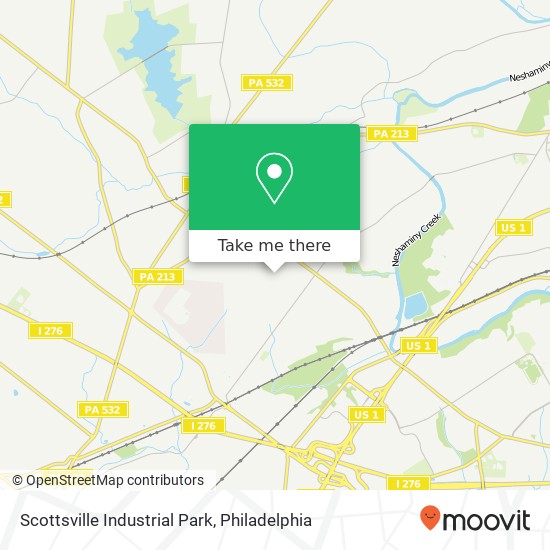Mapa de Scottsville Industrial Park