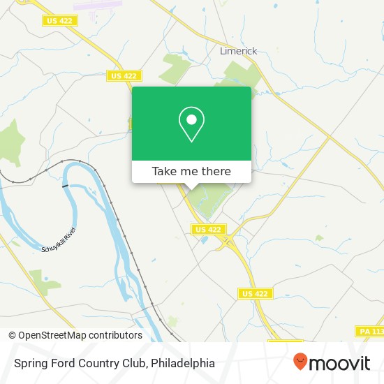 Mapa de Spring Ford Country Club