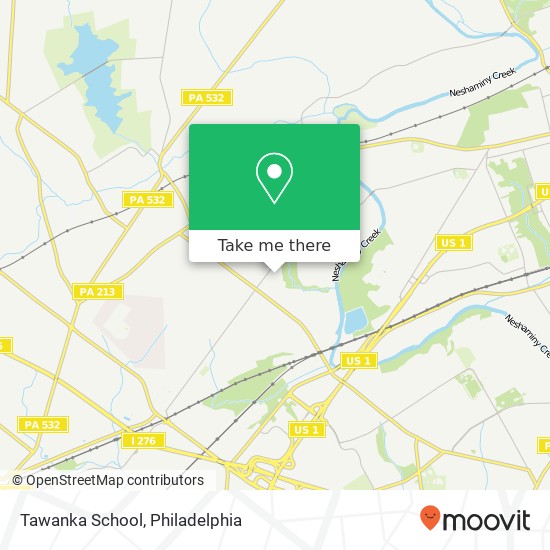 Tawanka School map