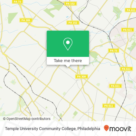 Mapa de Temple University Community College