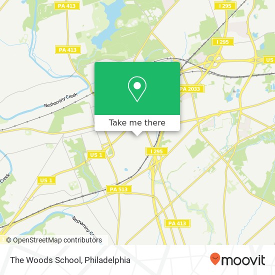 Mapa de The Woods School
