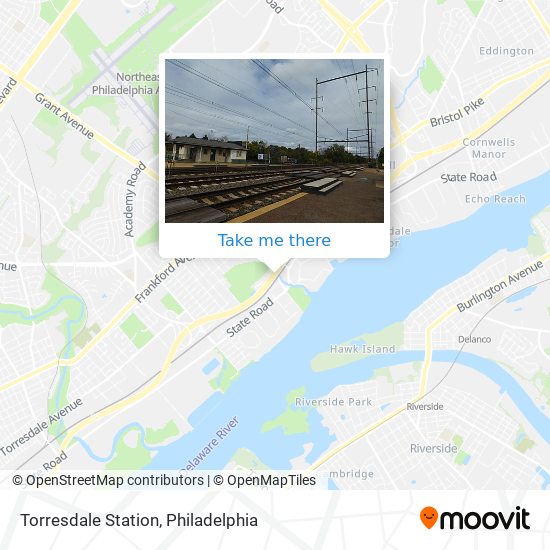 Torresdale Station map