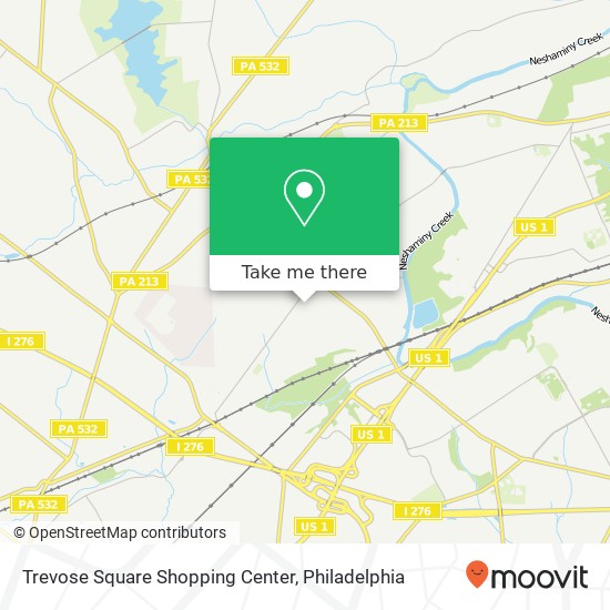 Trevose Square Shopping Center map