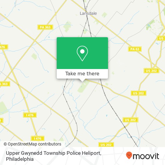 Upper Gwynedd Township Police Heliport map